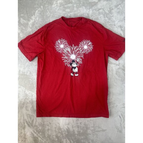 Disney x American Eagle Mickey Mouse T-shirt Red Size Medium - Picture 5 of 12